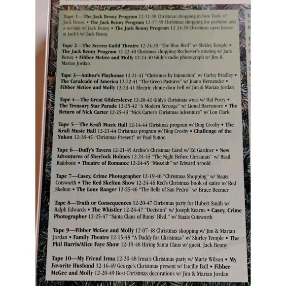 VTG Old Time Radio CHRISTMAS SHOWS 20 Cassettes Andy Williams 60 Episodes - Picture 4 of 11